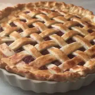 homemade cherry pie