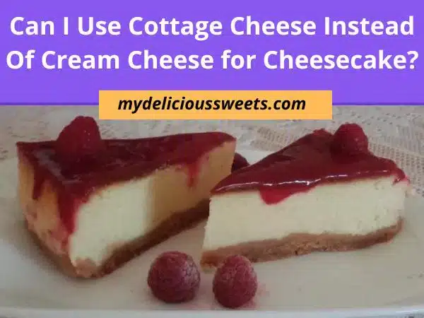 Cheese cake slices with raspberry sauce