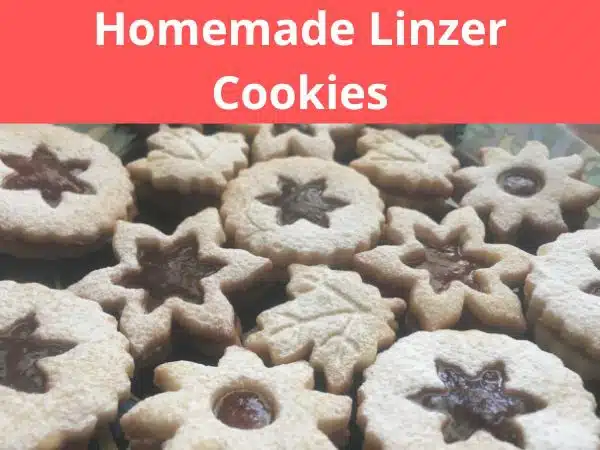 Jam filled Linzer cookies 