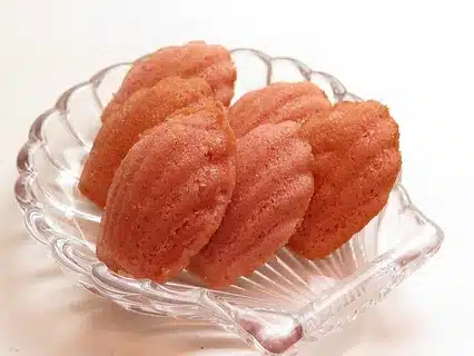 Madeleines on a plate