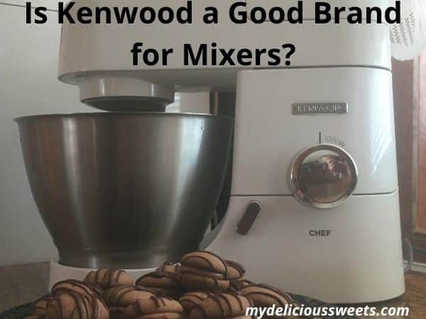Kenwood Chef and a plate with chocolate cookies