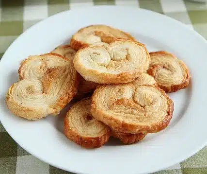 Palmiers on a plate